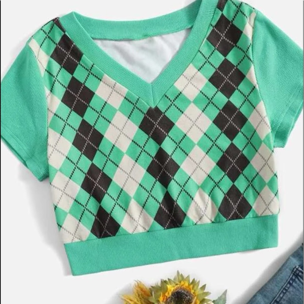 cropped sweater top